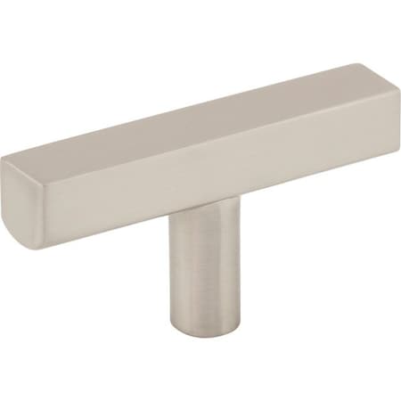 Jeffrey Alexander 2-1/4" Satin Nickel Dominique Cabinet "T" Knob 845TL-SN